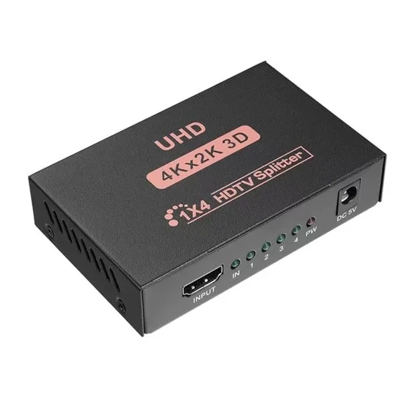 Hy-Lu4 4 Port 4Kx2K Hdmı Splitter Dağıtıcı ürün görseli 1