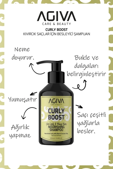 Curly Boost Besleyici Şampuan-250ML - Resim 4