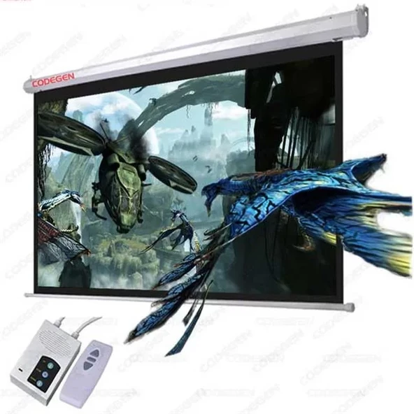 Codegen Ex30 Motorlu Kumandalı Projeksiyon Perdesi 300X250 ürün görseli 1