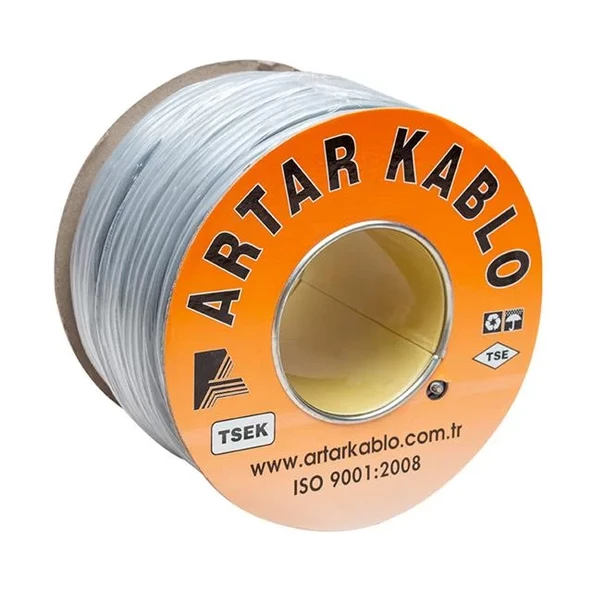 Artar 2X1.5 Mm Liycy 100 Metre Bakır Hoparlör Kablosu ürün görseli 1