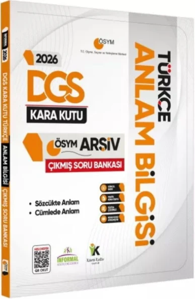 İnformal Yayınları 2026 DGS Türkçenin Kara Kutusu Anlam Bilgisi ÖSYM Çıkmış Çözümlü Soru Bankası ürün görseli 1