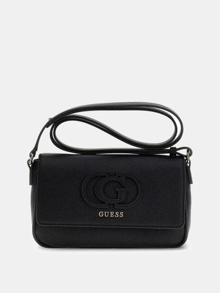 Guess Isola Dönüştürülebilir Kapaklı Çapraz Askılı Kadın Siyah Omuz Çantası HWBG9905210-BLA ürün görseli 1