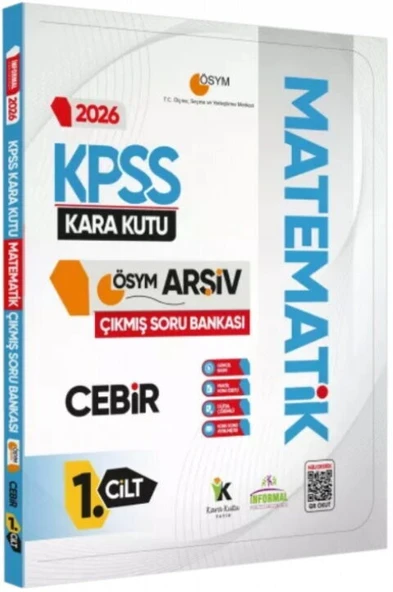 İnformal Yayınları 2026 KPSS Matematik Kara Kutusu CEBİR ÖSYM Çıkmış Soru Bankası 1. Cilt ürün görseli 1