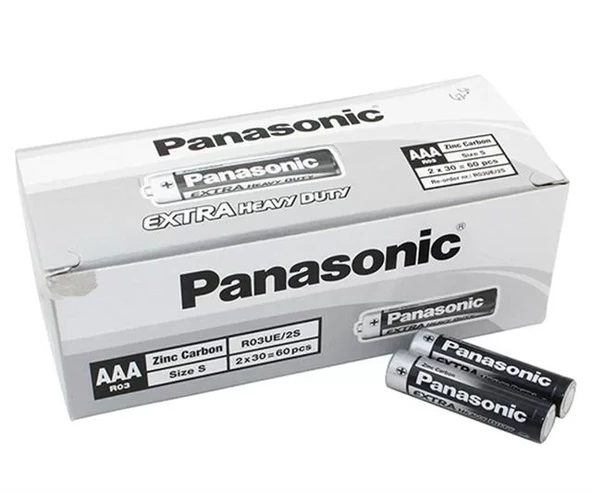 R03Ue/2S Manganez Aaa İnce Kalem Pil (60'Lı Paket) ürün görseli 1