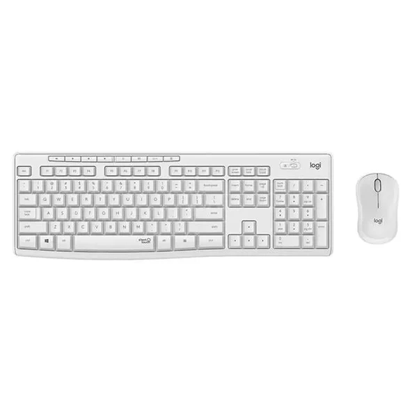 Mk295 Q Tr Beyaz Kablosuz Klavye Mouse Set ürün görseli 1