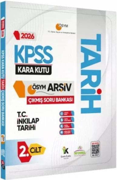 İnformal Yayınları 2026 KPSS Tarihin Kara Kutusu ÖSYM Çıkmış Soru Havuzu Bankası 2. Cilt ürün görseli 1