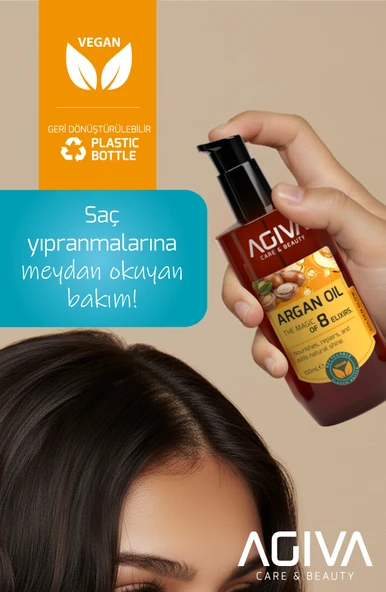 Argan İçerikli Saç Bakım Yağı-100ML - Resim 5