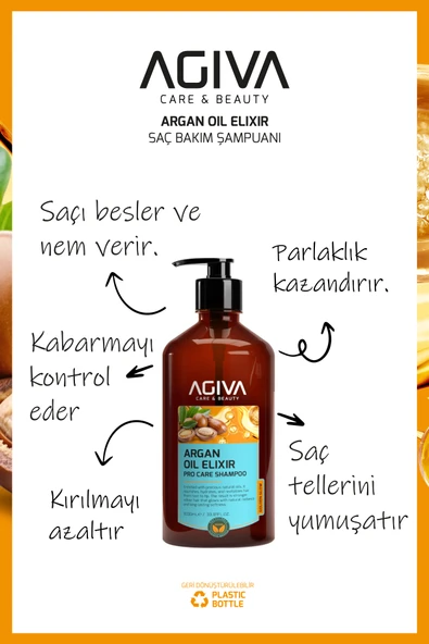 Argan Yağlı Şampuan-1000ML - Resim 4