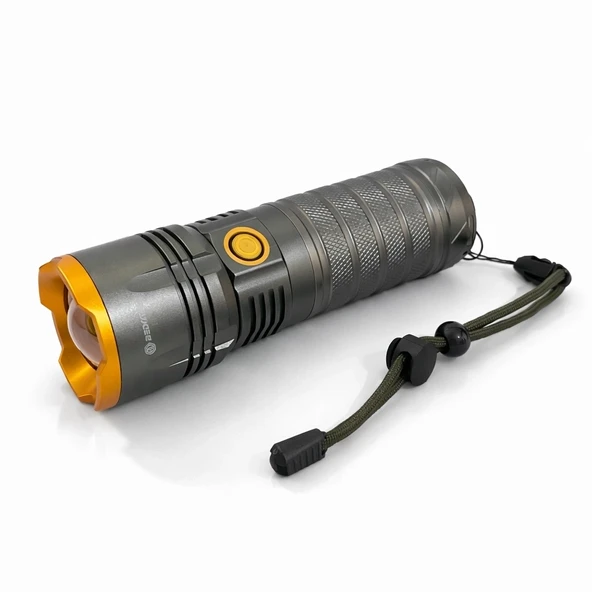 Bedotech Bd-7 10w Tg Led Alüminyum Alaşımlı Zoomlu Type-c Şarjlı El Feneri ürün görseli 1