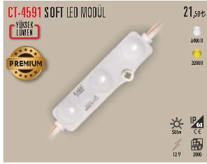 CT-4591 Soft LED Modül Beyaz 10 adet ürün görseli 1
