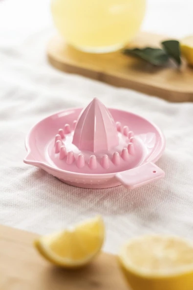Akrilik Koyu Pembe Limon Sıkacağı Pratik Limon Sıkacağı ürün görseli 1
