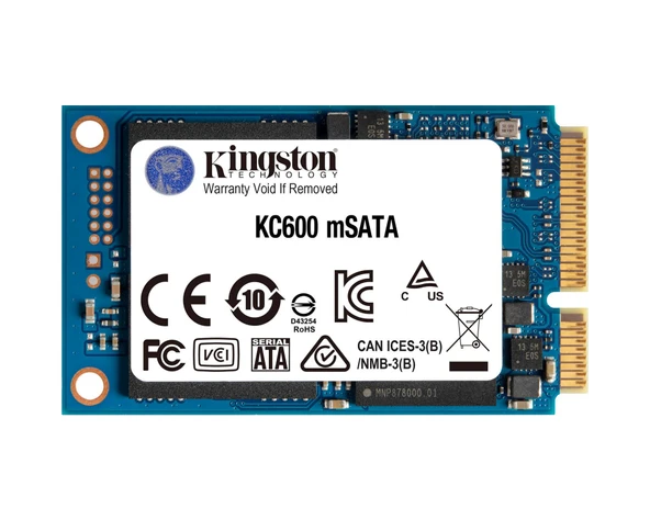 Kingston KC600 SKC600MS/512G 512 GB mSATA SATA 3 SSD ürün görseli 1
