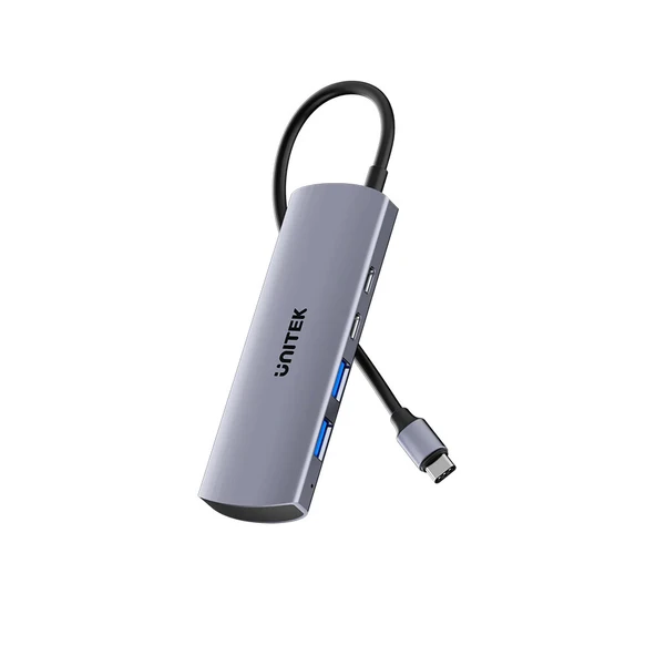 UNITEK UHUB Q4 4-IN-1 10GBPS USB-C HUB (H1112DGY01) ürün görseli 1