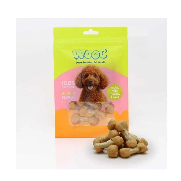 Wooc Tavuklu Mini Munchy Kemik Köpek Ödül Maması 75 Gr ürün görseli 1