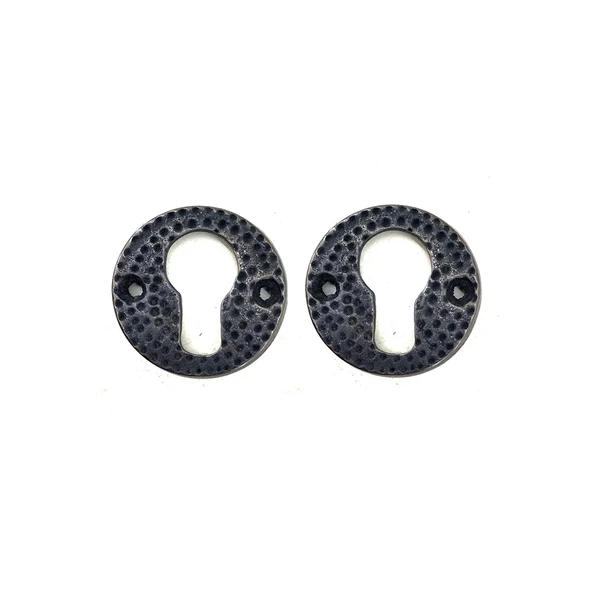 Antika Tarz Dekoratif Pirinç Oda Kilit Rozeti - 49mm, Oksit ürün görseli 1