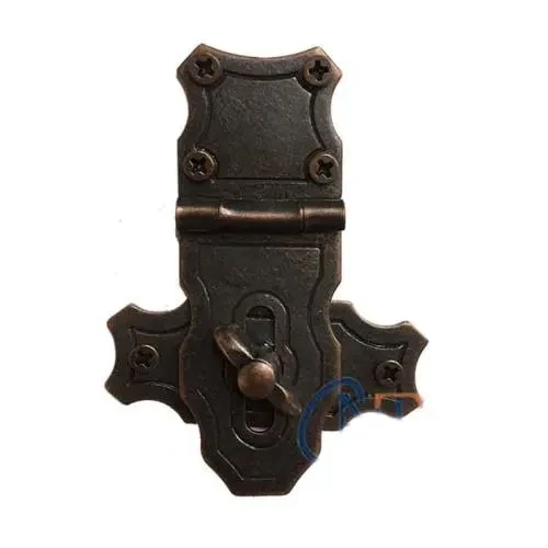 Dekoratif Anahtarlı Sandık Askısı - 40x55mm, Oksit, 100 Adet ürün görseli 1