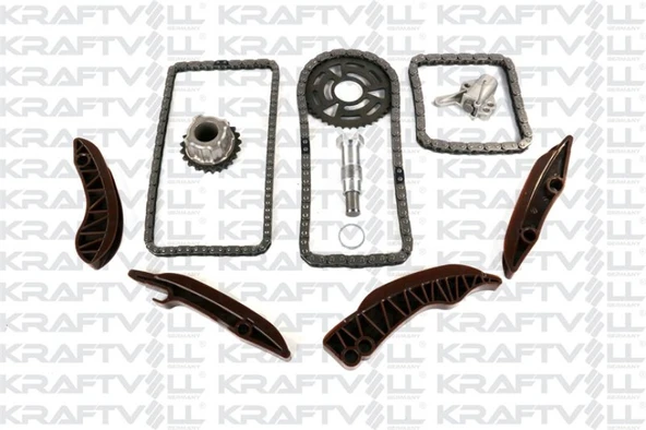 Bmw Eksantrık Zincir Seti Alt Ust Komple (farklı 2 Delikli Kizak) Bmw N47 D20a B C E81 E87 N47 D20c N47 - Kraftvoll 12100005 ürün görseli 1