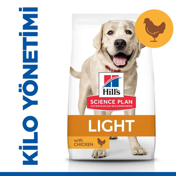 Hills light large adult 14kg iri ırklar için light köpek maması diyet ürün görseli 1