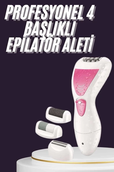 4 Başlıklı Öncesi Kısaltma Epilasyon Aleti Epilatör Çok Amaçlı ürün görseli 1