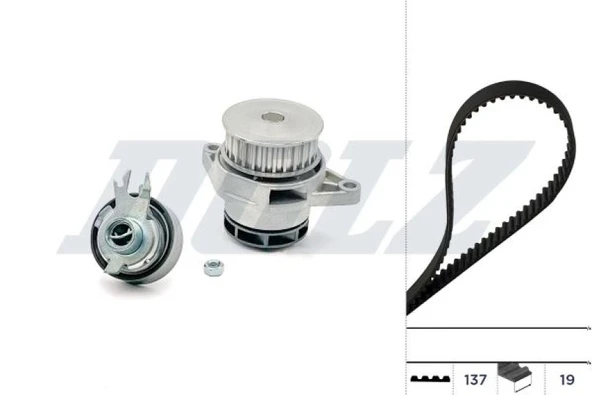 Vag Su Pompalı Triger Seti Cordoba İbiza 93>02 Felicia 95>02 Octavıa 96>04 Caddy 97>00 Golf III 92>97 Po - Dolz Kd078 ürün görseli 1