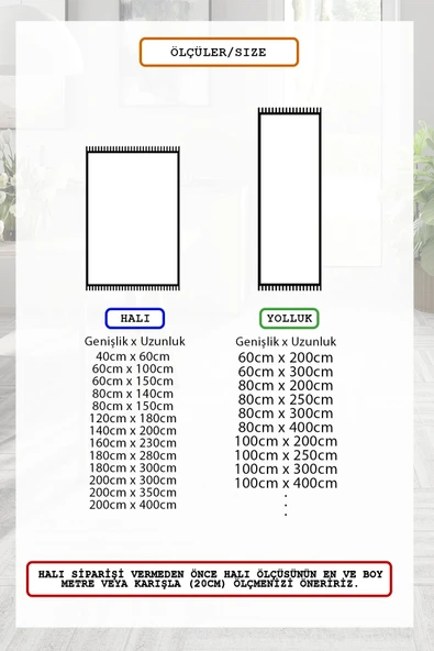 Çizgili Desen Baskılı Kaymaz Yıkanabilir Salon Oturma Odası Mutfak Antre Halısı Yolluk 80 x 300 cm Yeşil ürün görseli 1