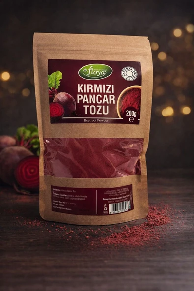 Dr.Floya Pancar Tozu 200 Gr Kırmızı Pancar Kökü Tozu-Doğal Sebze Tozu ürün görseli 1