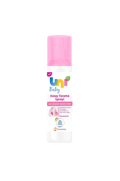 Uni Baby Kolay Saç Tarama Spreyi 200 Ml ürün görseli 1