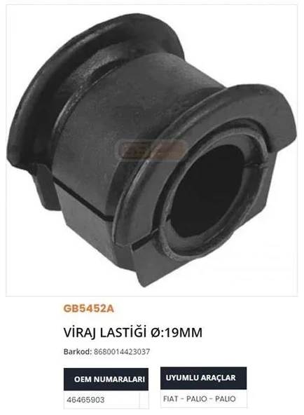 VİRAJ DEMİR LASTİĞİ PALİO SIENA ÇAP 19 ürün görseli 1