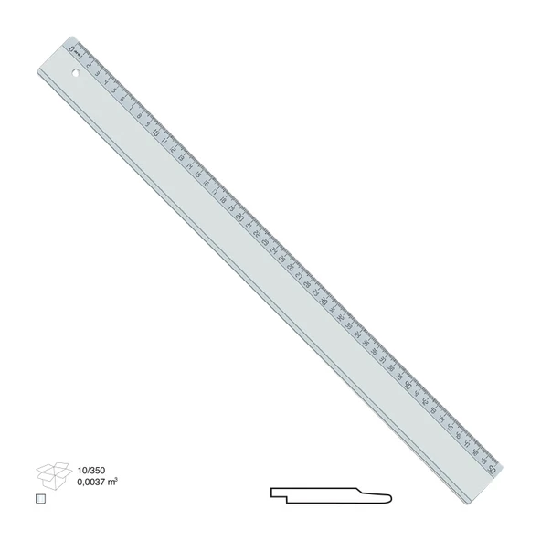 Ark 50 cm Çizim ve Ölçüm Cetvel ürün görseli 1
