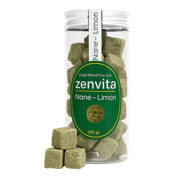 Zenvita Doğal Bitkisel Küp Çay Nane Limon 200gr ürün görseli 1
