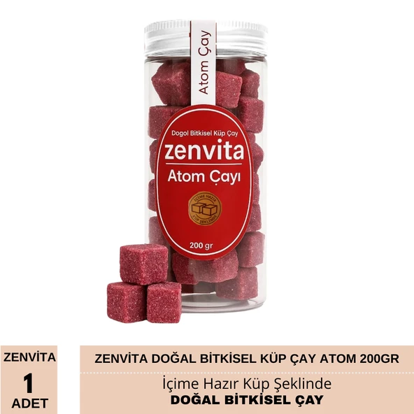 Zenvita Doğal Bitkisel Küp Çay Atom 200gr - Resim 2