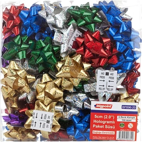 Bigpoint Paket Süsü Hologram 2.0" Bp896-20 (100 Lü Paket) ürün görseli 1