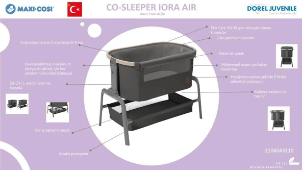 Maxi-Cosi Yenidoğan Ev Ürünleri Seti Graphite - Resim 5