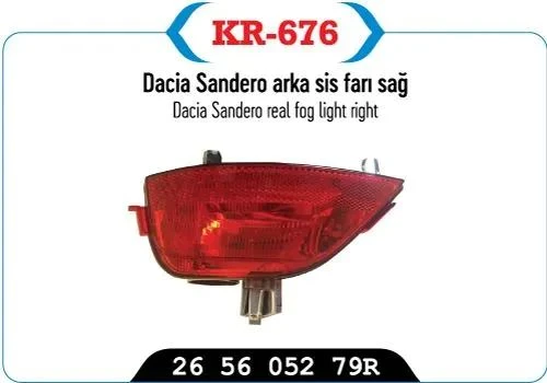 ARKA SİS FARI SAĞ DACİA SANDERO ürün görseli 1