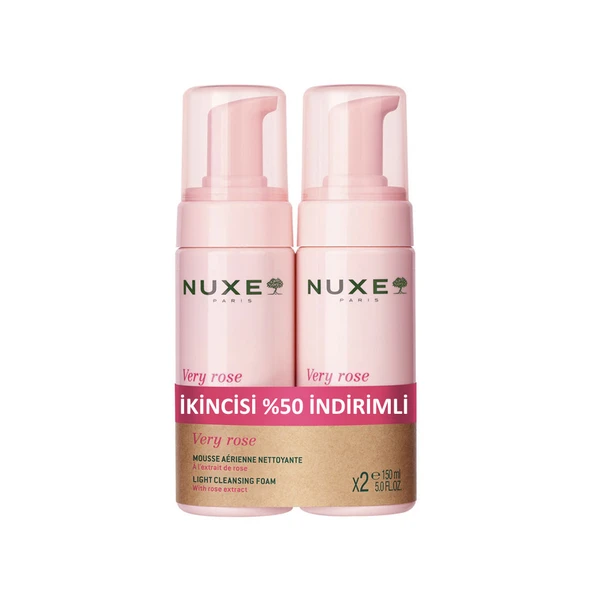 Nuxe Very Rose Yüz Temizleme Köpüğü 2x150 ml ürün görseli 1
