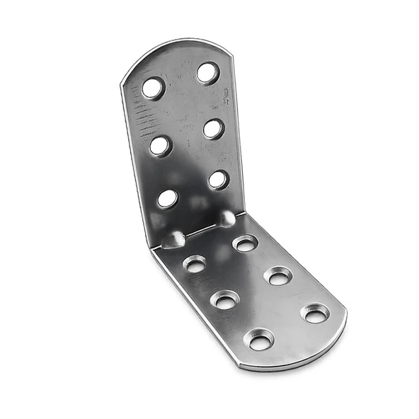 Oval Başlı L Demir Gönye 30x55x55 mm 50 Adet Set Vida Dahil Dayanıklı Metal Köşe Bağlantı Aparatı ürün görseli 1