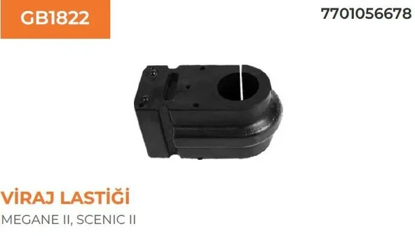 VIRAJ DEMIR KELEPÇE LASTİĞİ CLIO III MEGANE II ürün görseli 1