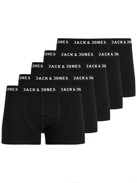 JACK JONES Erkek 5 li Siyah Renk Boxer 12142342 ürün görseli 1