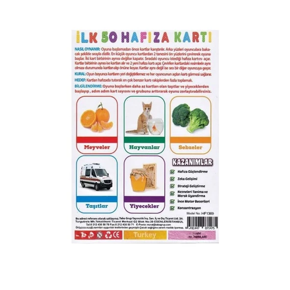 1475 İLK 50 HAFIZA KARTLARI - Resim 2