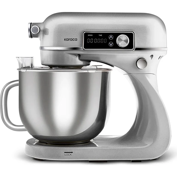 Karaca Maestro Artisan Döküm Hamur Yoğurma Makinesi Ultra Sessiz 6 Litre Silver ürün görseli 1