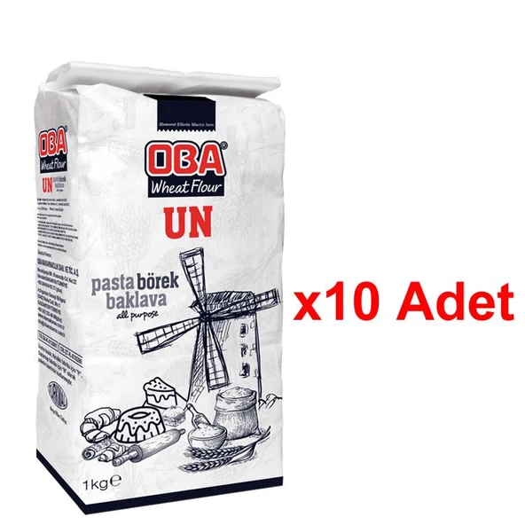 Oba Un 1 kg x 10 Adet | Çok Amaçlı Mutfak Kullanımı ürün görseli 1