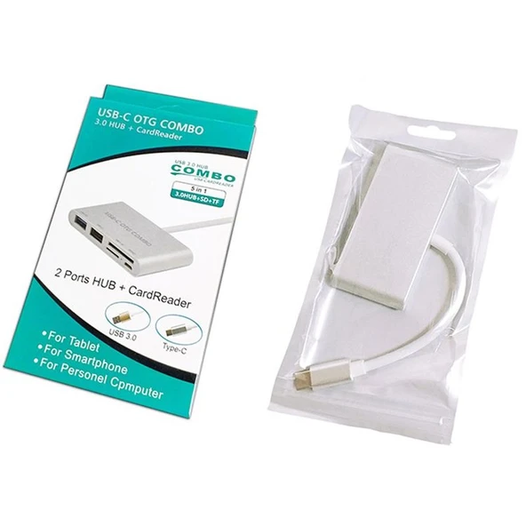 Ekd-Tp43 3'Ü 1 Arada Type-C Hub Adaptör 32994 - Resim 2
