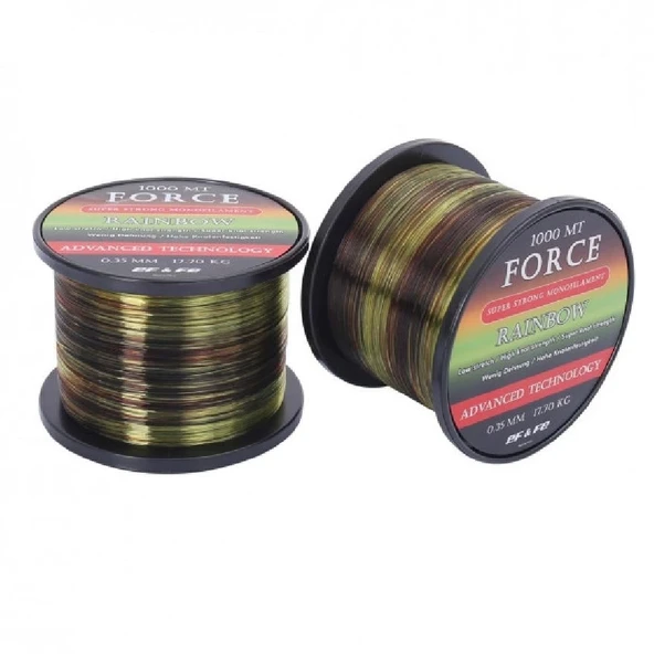 Effe Force Rainbow Multirenk 0,50Mm 1000 Mt Monoflament Misina ürün görseli 1
