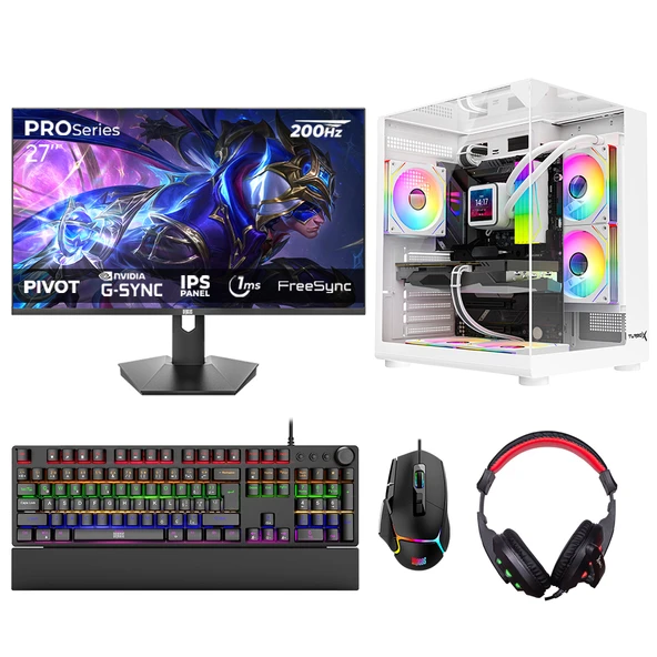 Turbox Tx8602 Ryzen 7 5700X 32GB Ram 1TB SSD SSD 8GB RTX3050 27 inç 165Hz Curved Oyun Oem Paket ürün görseli 1