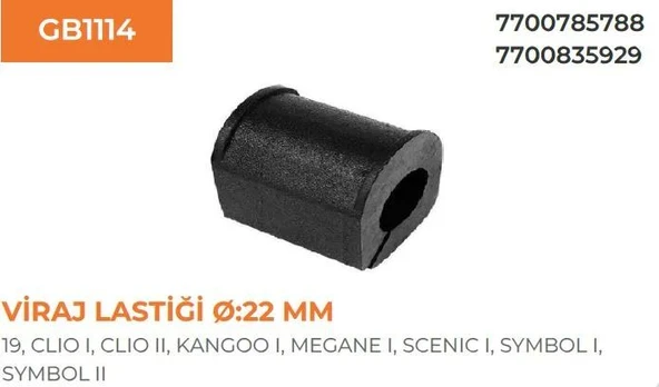 VIRAJ DEMIR LASTİĞİ ORTA R19 MEGANE ürün görseli 1