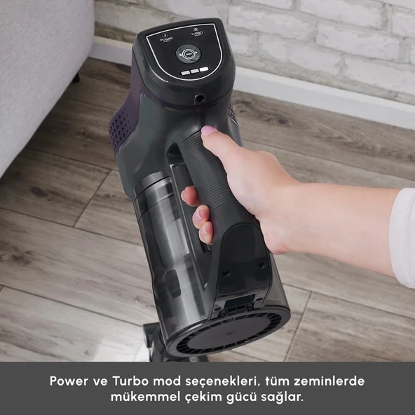 Karaca Vantuz Power Up Max Dikey Süpürge Grape Purple - Resim 4