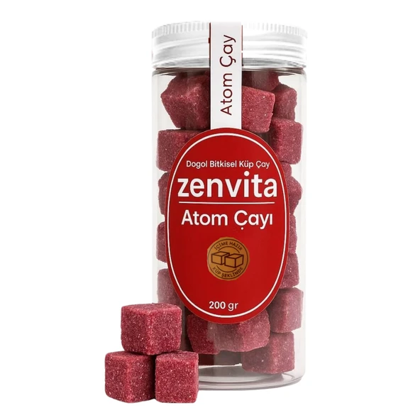 Zenvita Doğal Bitkisel Küp Çay Atom 200gr ürün görseli 1