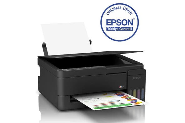 Epson EcoTank L3350 Wi-Fi + Tarayıcı + Fotokopi Renkli Çok Fonksiyonlu Tanklı Yazıcı C11CL62413 + Orjinal Siyah Mürekkep Hediyeli ürün görseli 1
