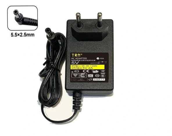 5V 2A 5.5x2.5mm Uçlu Adaptör ürün görseli 1