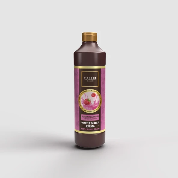 Callei Frambuaz Aromalı Waffle Çikolata 1 KG Tatlı Sosu Pasta Waffle Krep Çikolatası ürün görseli 1